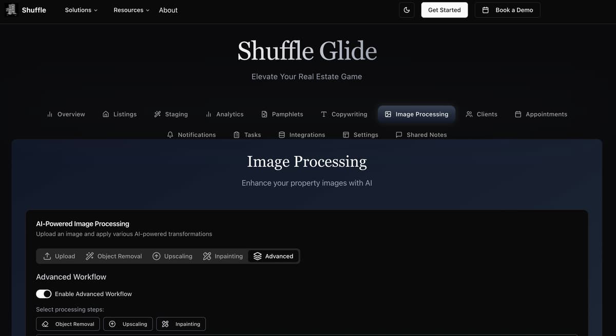 Shuffle Glide AI-Enhanced Real Estate Dashboard